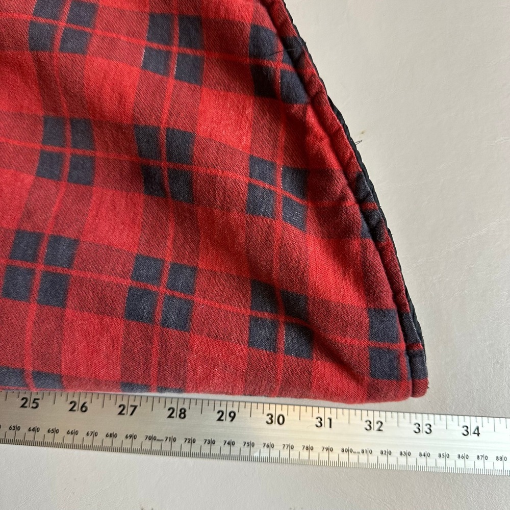 Ozark Trail Mens LT Red Black Buffalo Plaid‎ Quilted Lined Flannel Shirt Jacket - Picture 9 of 9